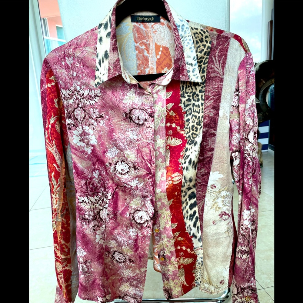 Roberto Cavalli ladies silk Blouse.